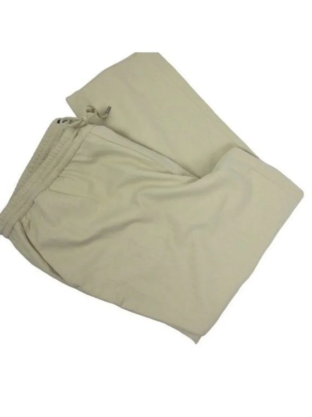 Banana Republic Cotton Linen Relaxed Drawstring Pants Beige Women's XXL NWT $98